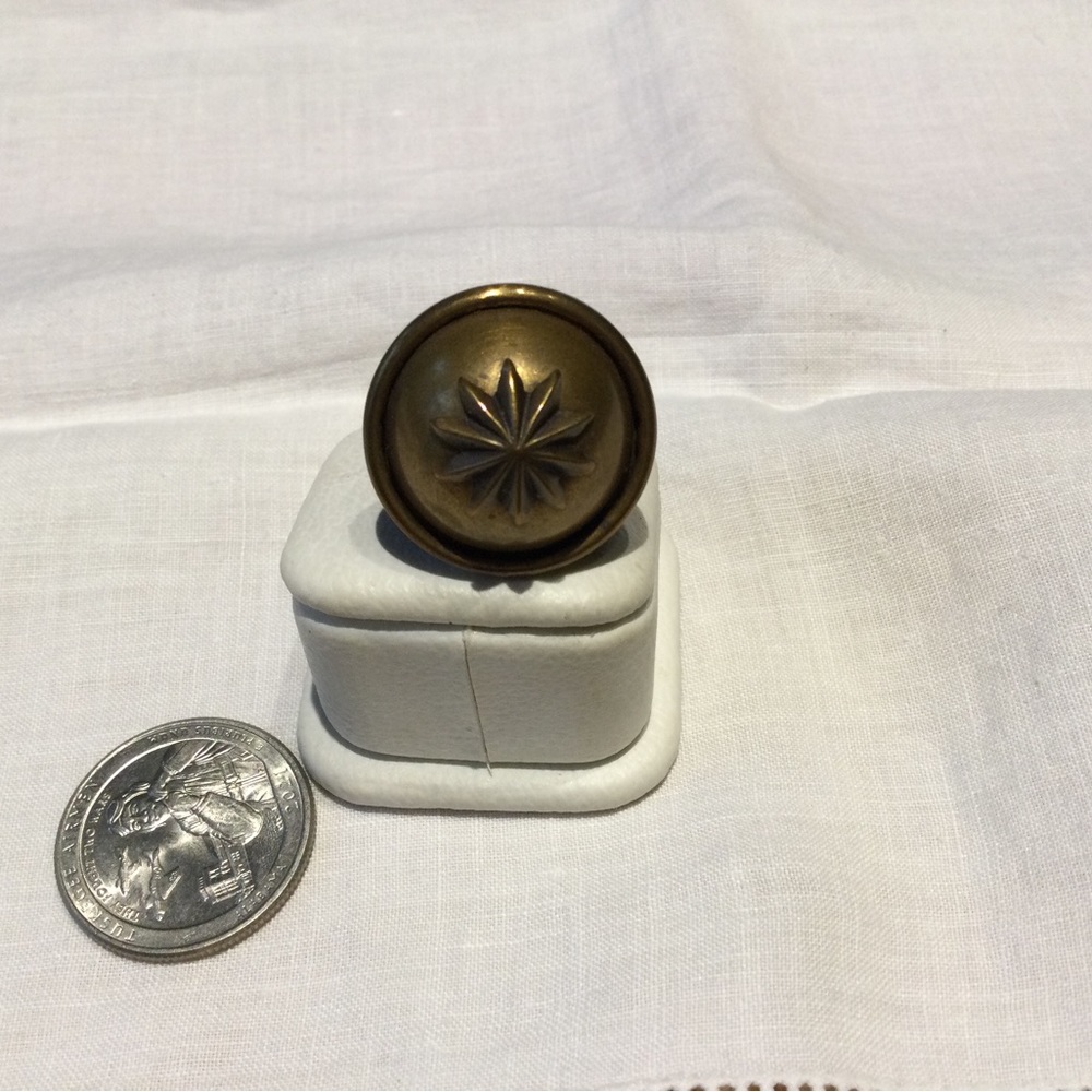 “Jan Michaels SF” Brass Adjustable Ring (C576)